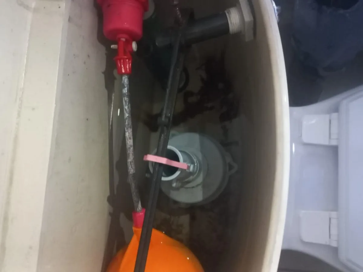 Close-up of completed plumbing repair work