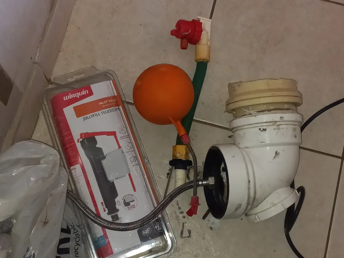 Close-up of completed plumbing repair work