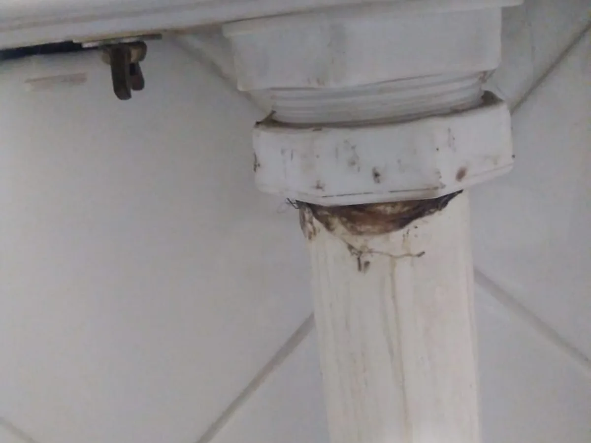 Close-up of completed plumbing repair work
