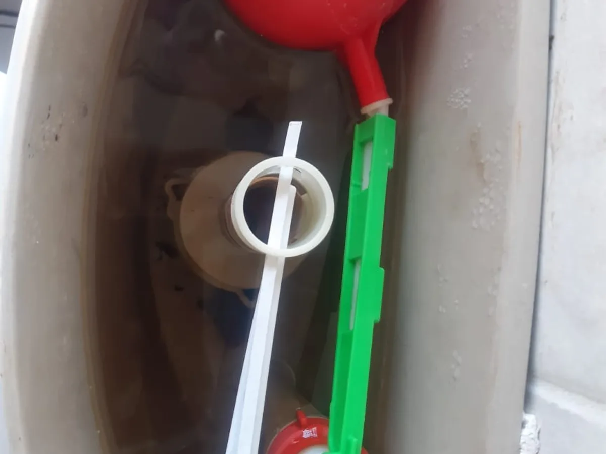 Close-up of completed plumbing repair work
