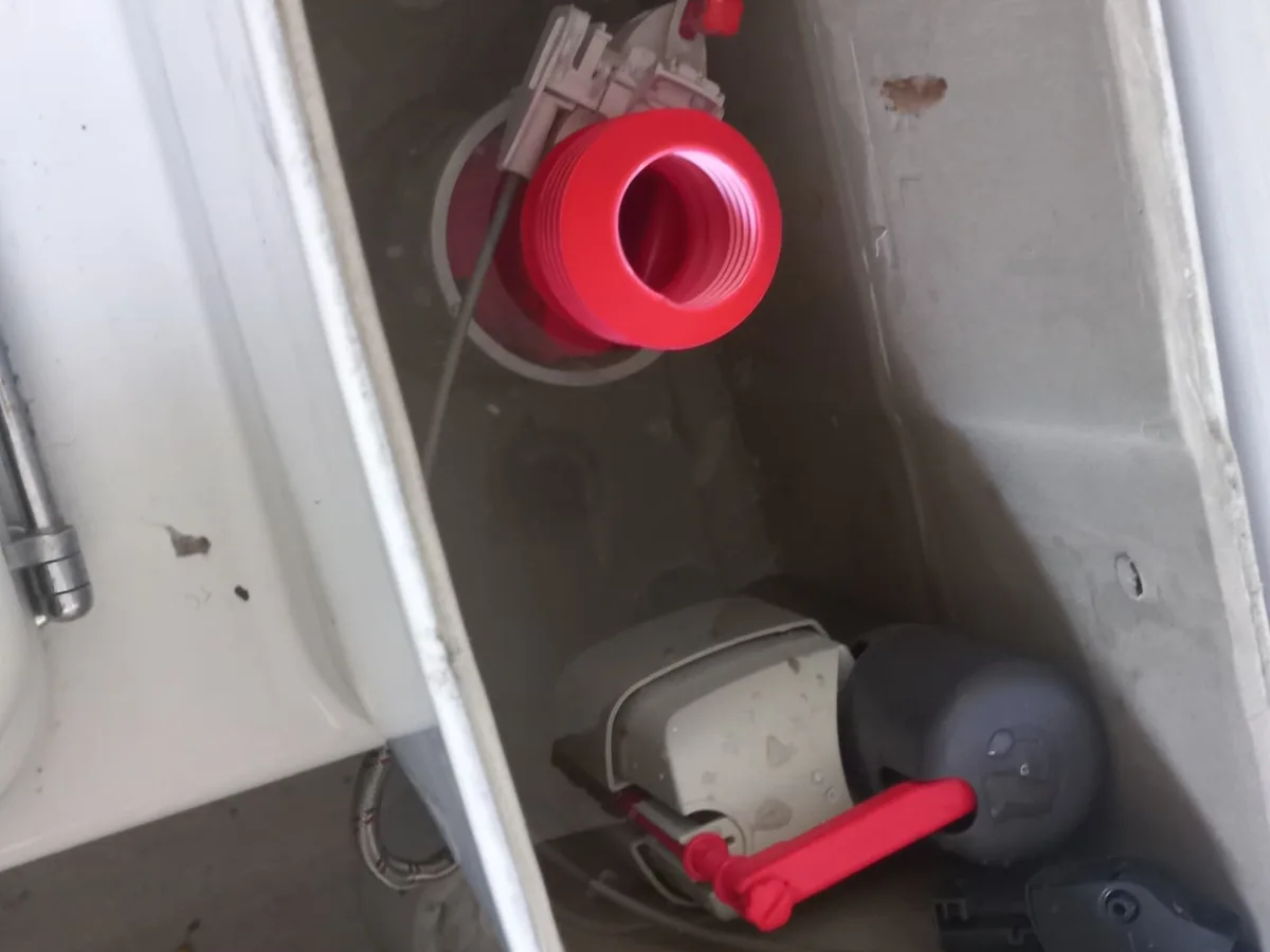 Close-up of completed plumbing repair work