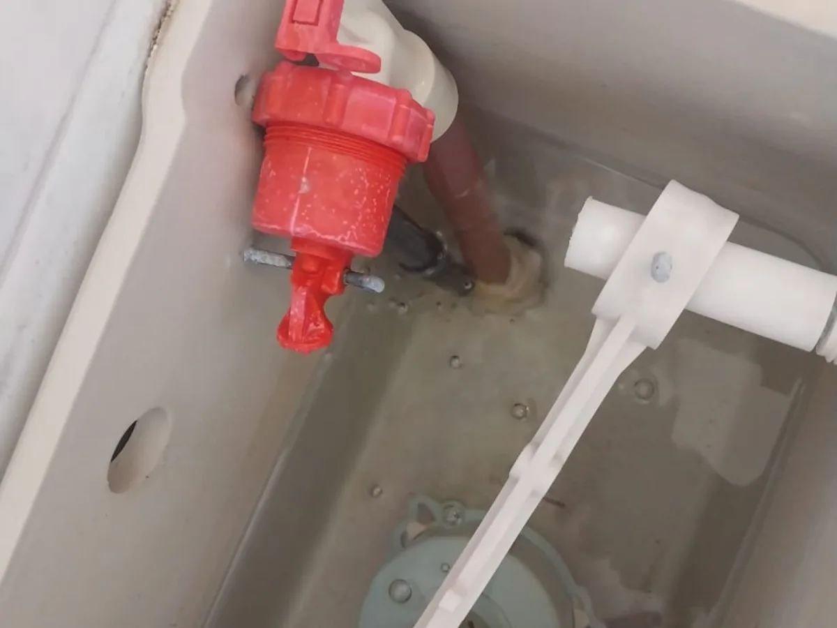 Close-up of completed plumbing repair work