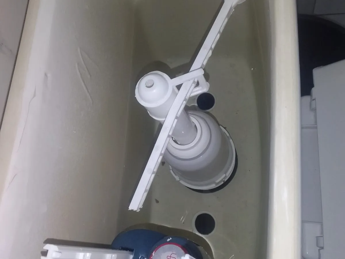 Close-up of completed plumbing repair work