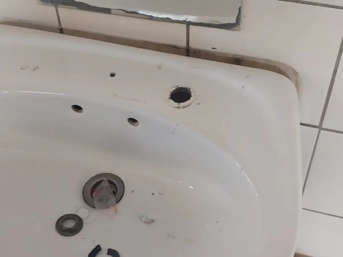 Close-up of completed plumbing repair work