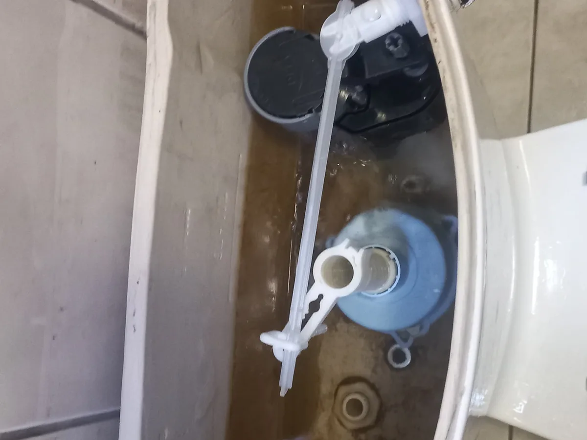 Close-up of completed plumbing repair work