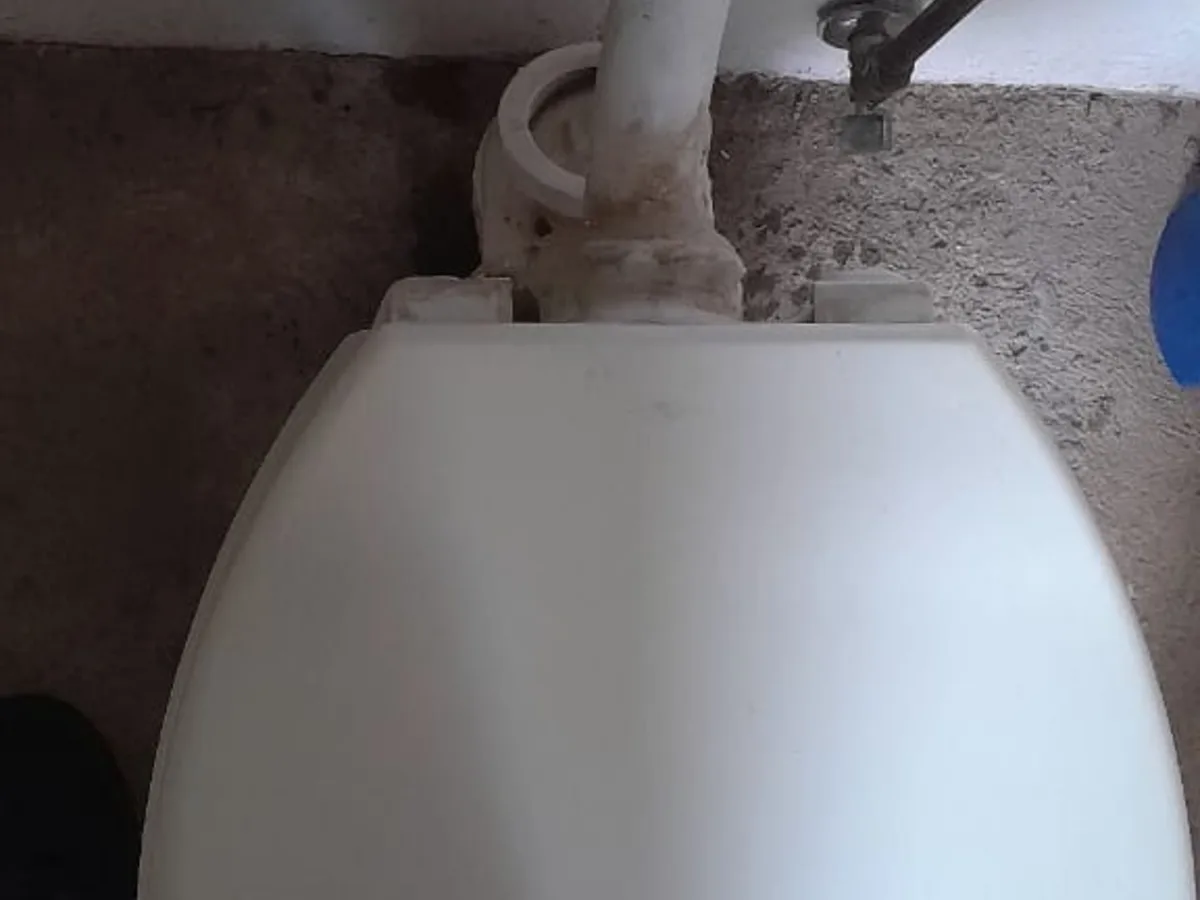 Close-up of completed plumbing repair work