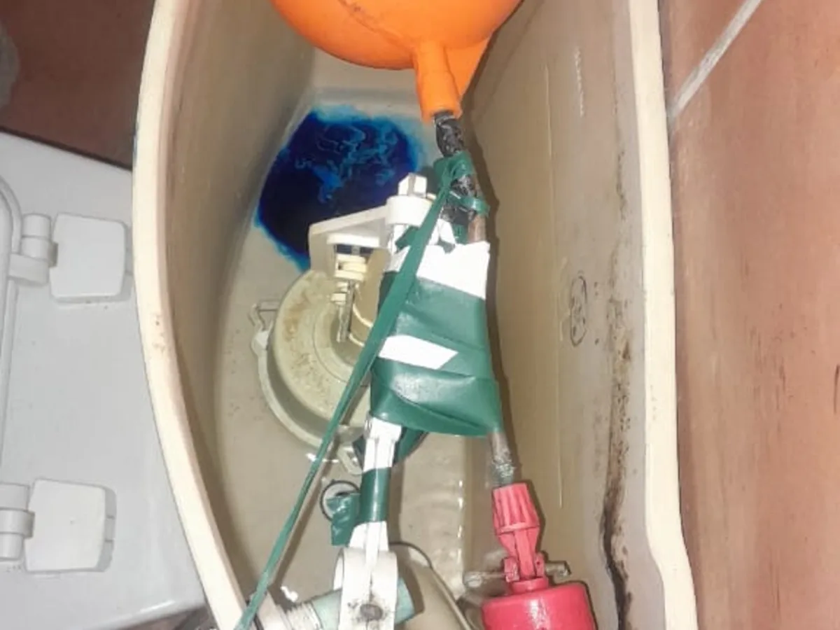 Close-up of completed plumbing repair work