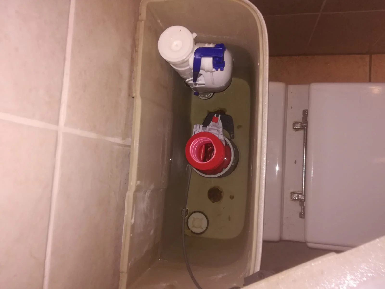 Close-up of completed plumbing repair work