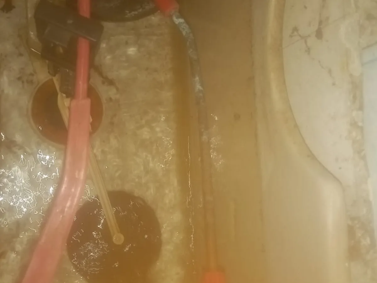 Close-up of completed plumbing repair work