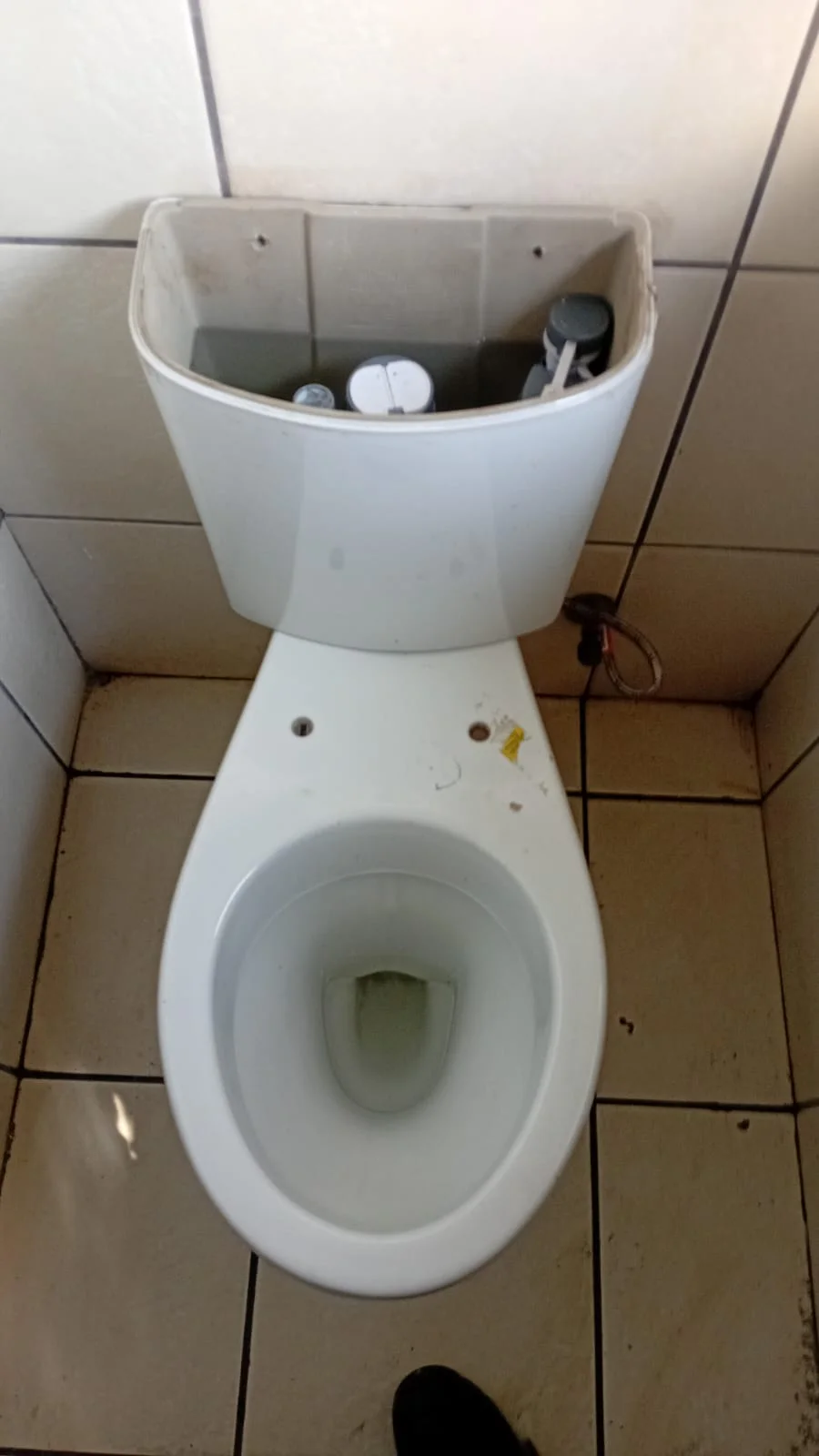 Close-up of completed plumbing repair work