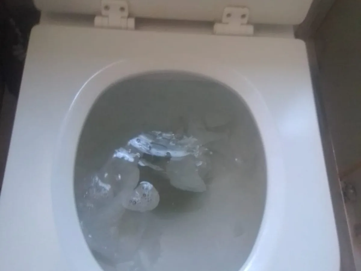 Close-up of completed plumbing repair work