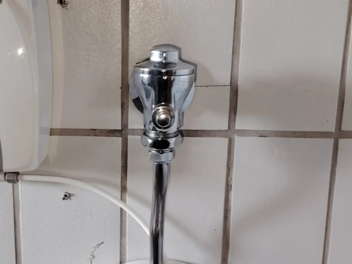 Close-up of completed plumbing repair work
