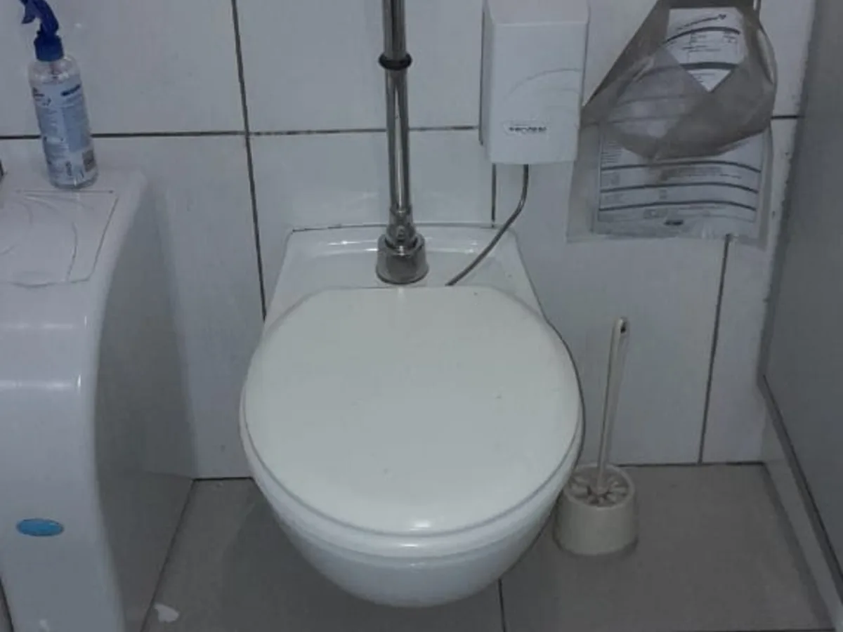 Close-up of completed plumbing repair work