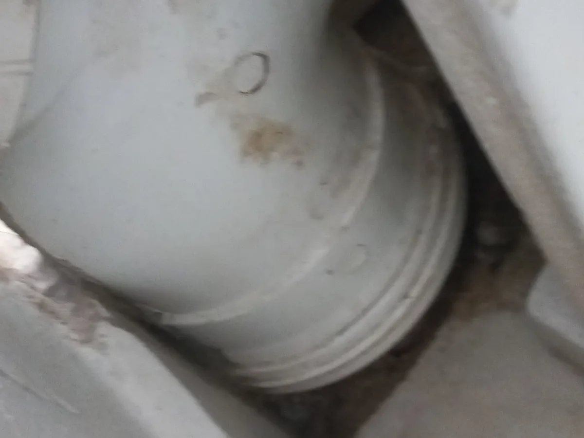 Close-up of completed plumbing repair work