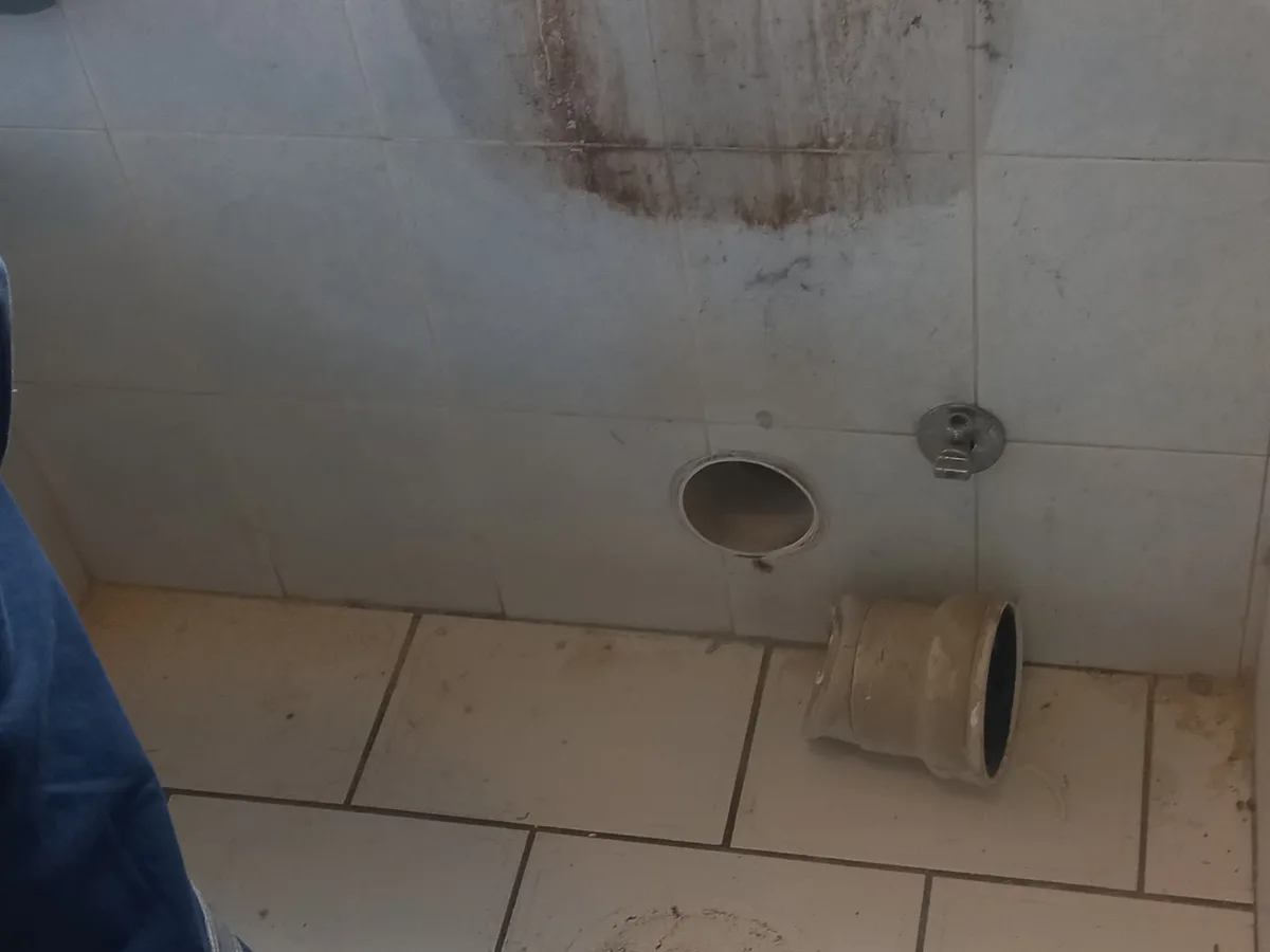 Close-up of completed plumbing repair work