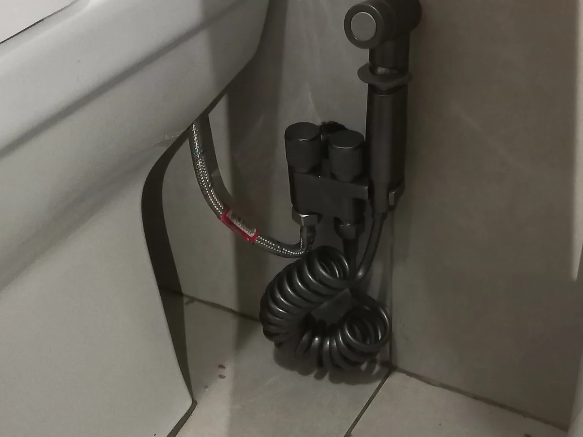 Close-up of completed plumbing repair work