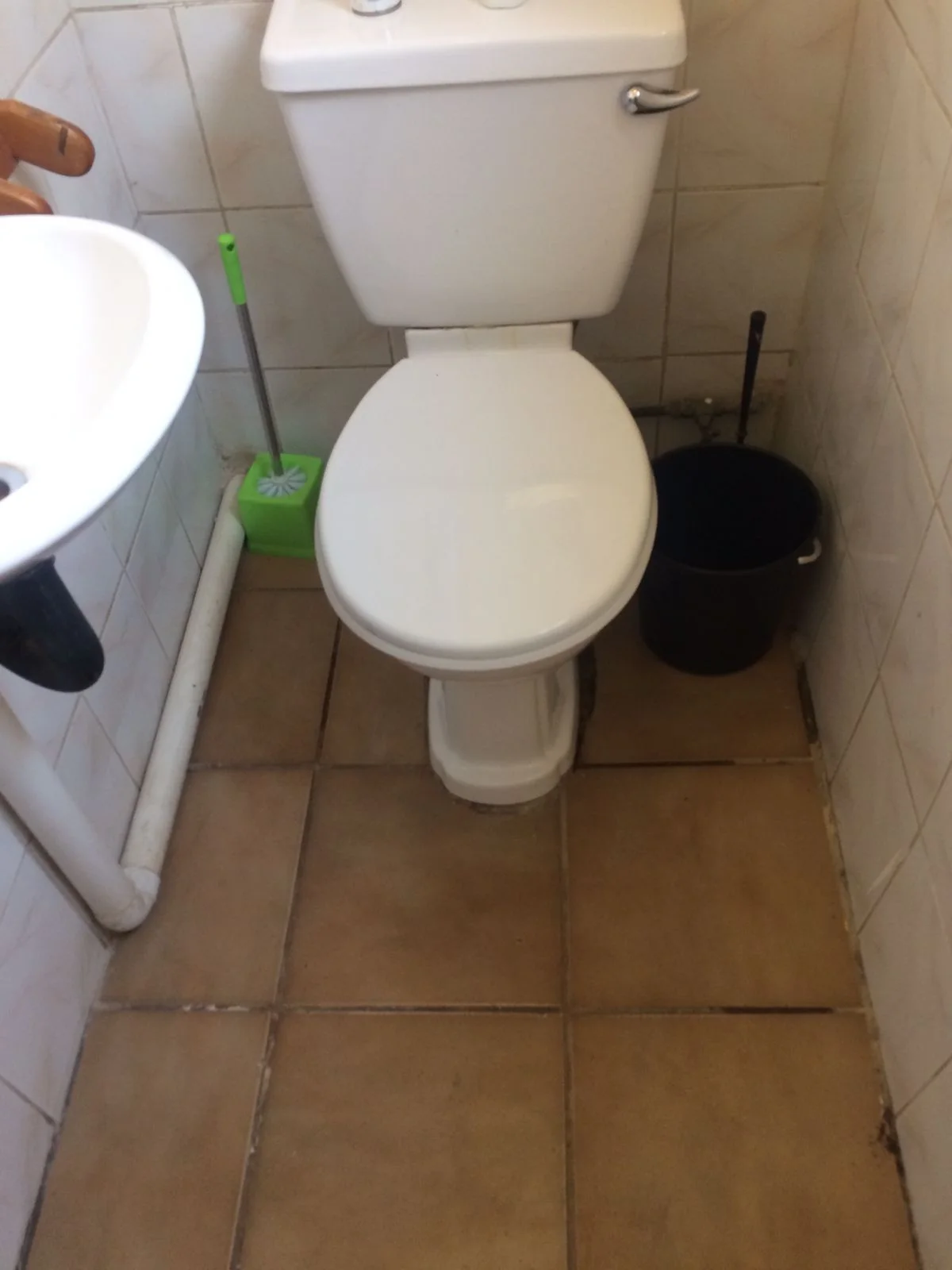 Close-up of completed plumbing repair work