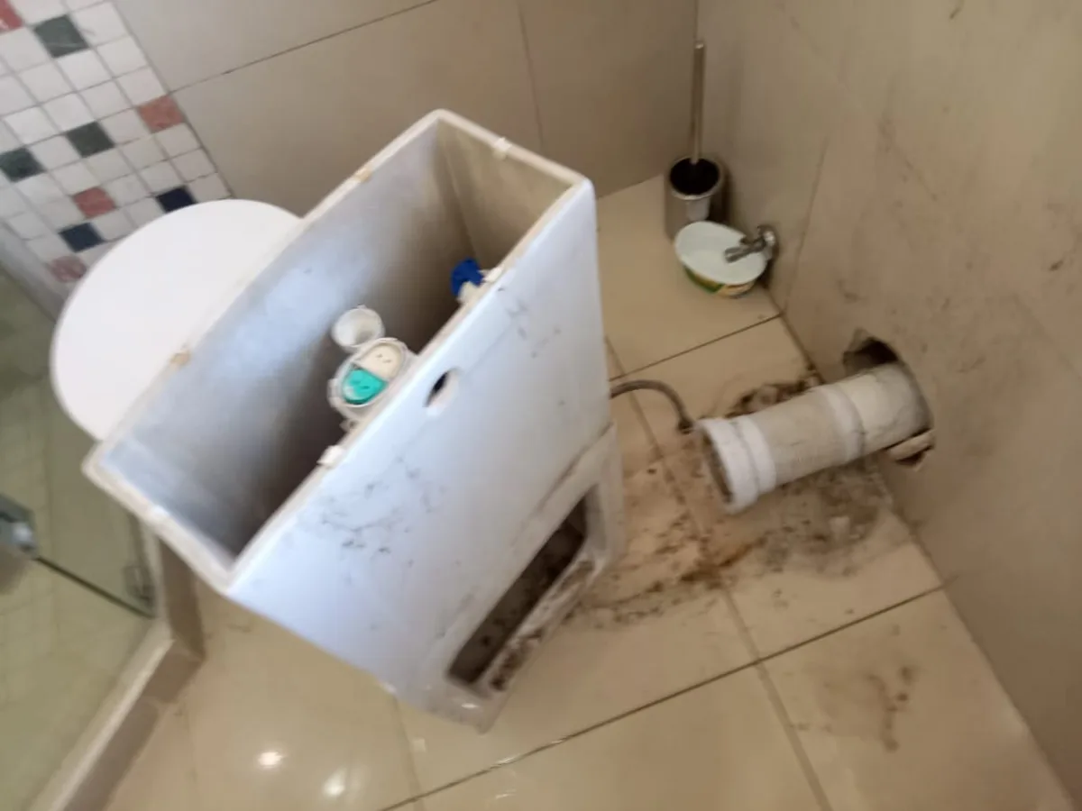 Close-up of completed plumbing repair work