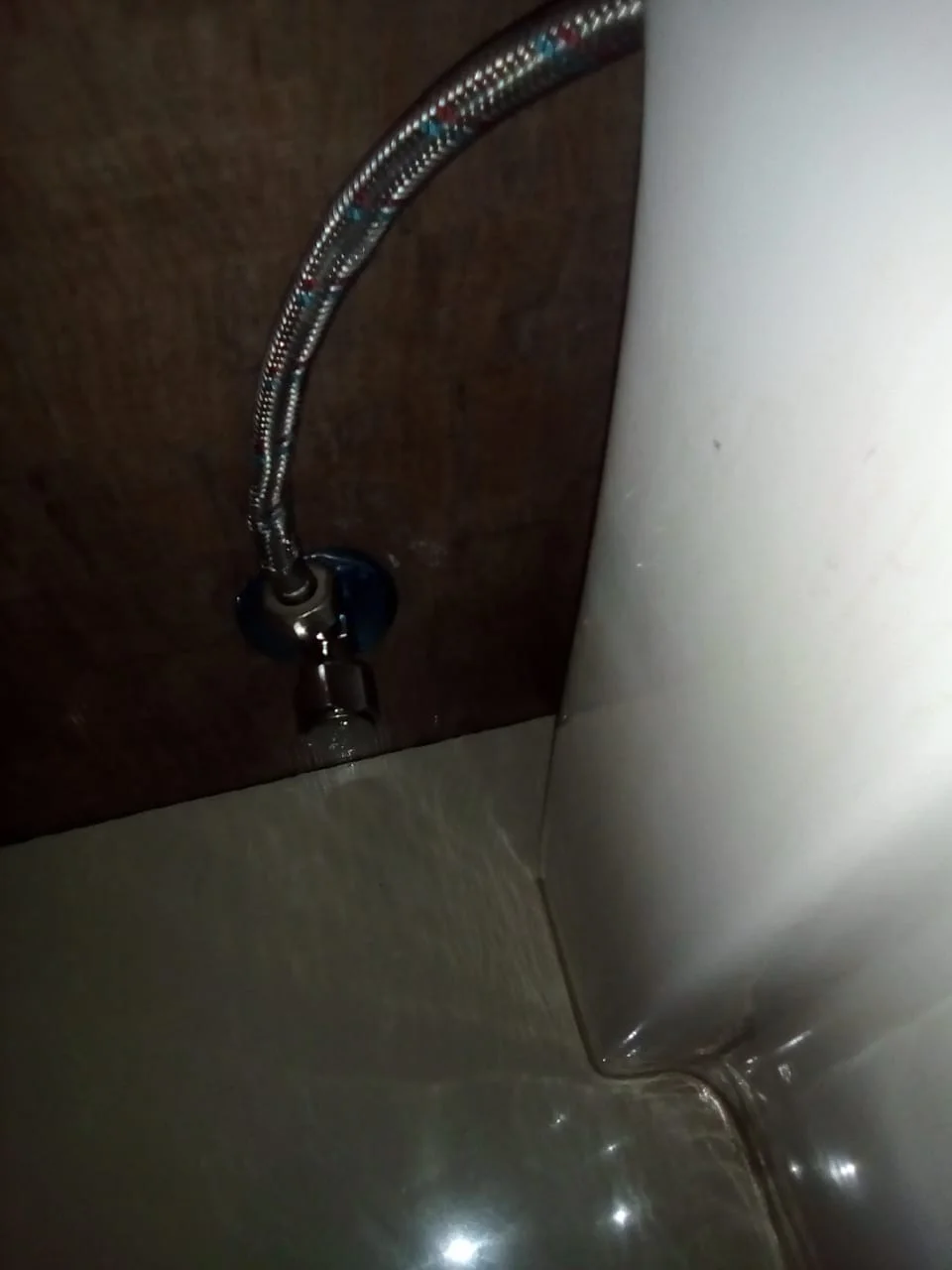 Close-up of completed plumbing repair work