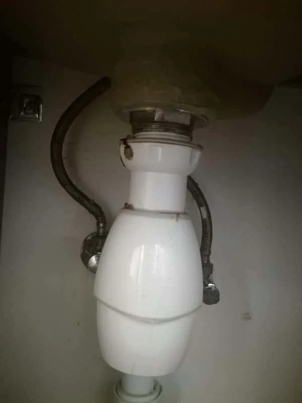 Close-up of completed plumbing repair work
