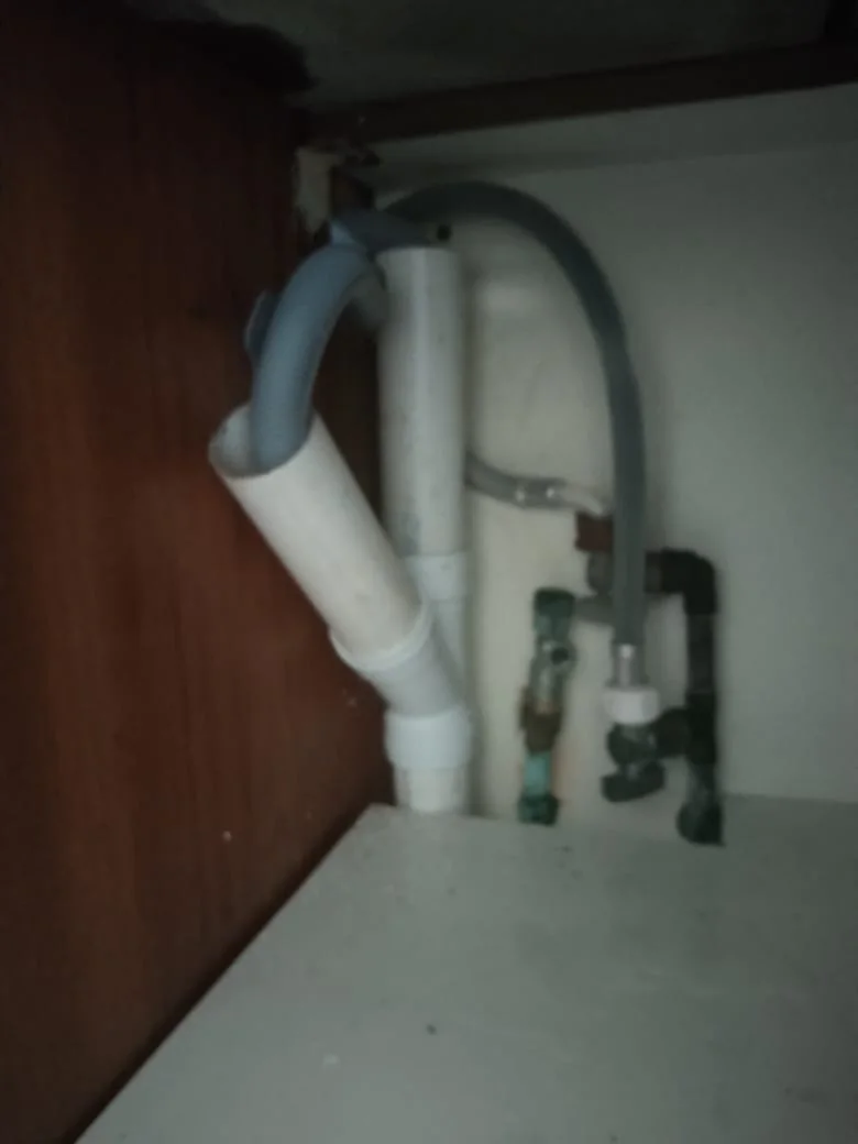 Close-up of completed plumbing repair work