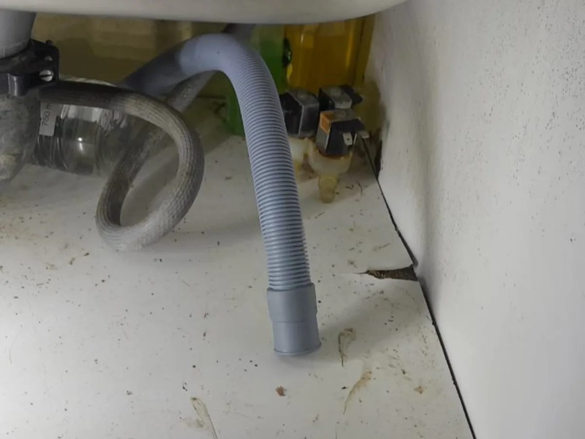 Close-up of completed plumbing repair work