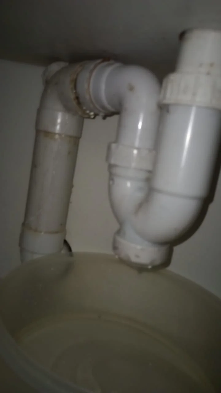 Close-up of completed plumbing repair work