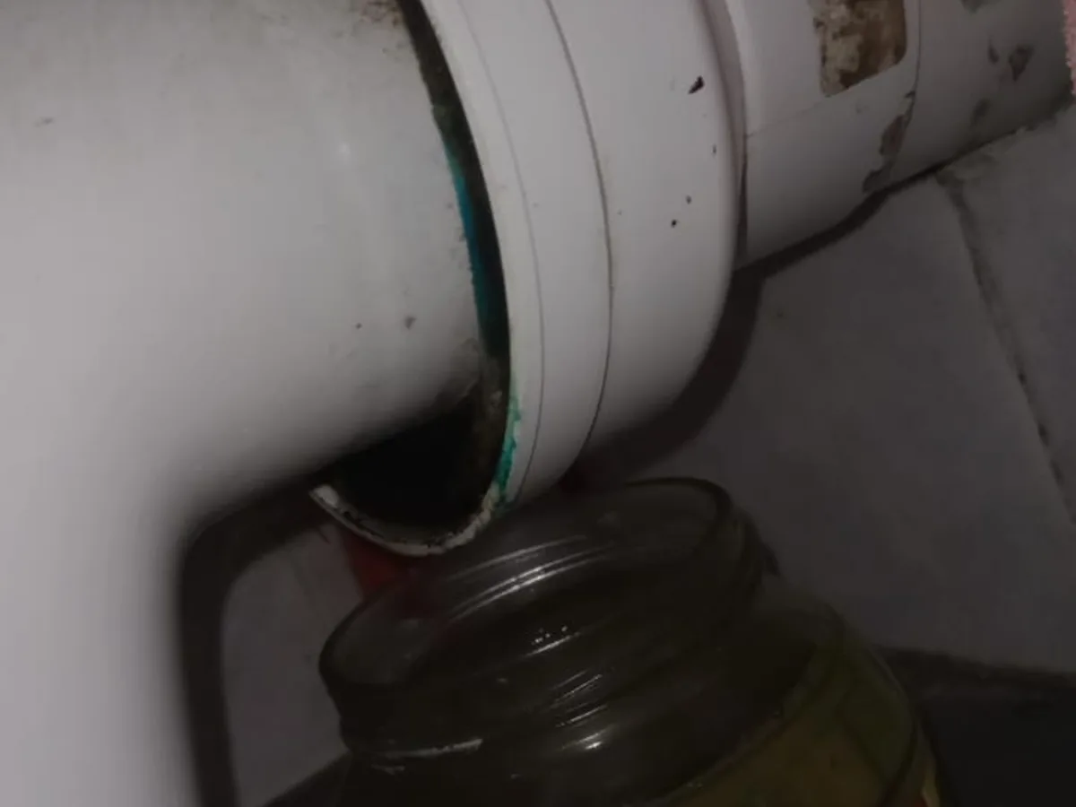 Close-up of completed plumbing repair work