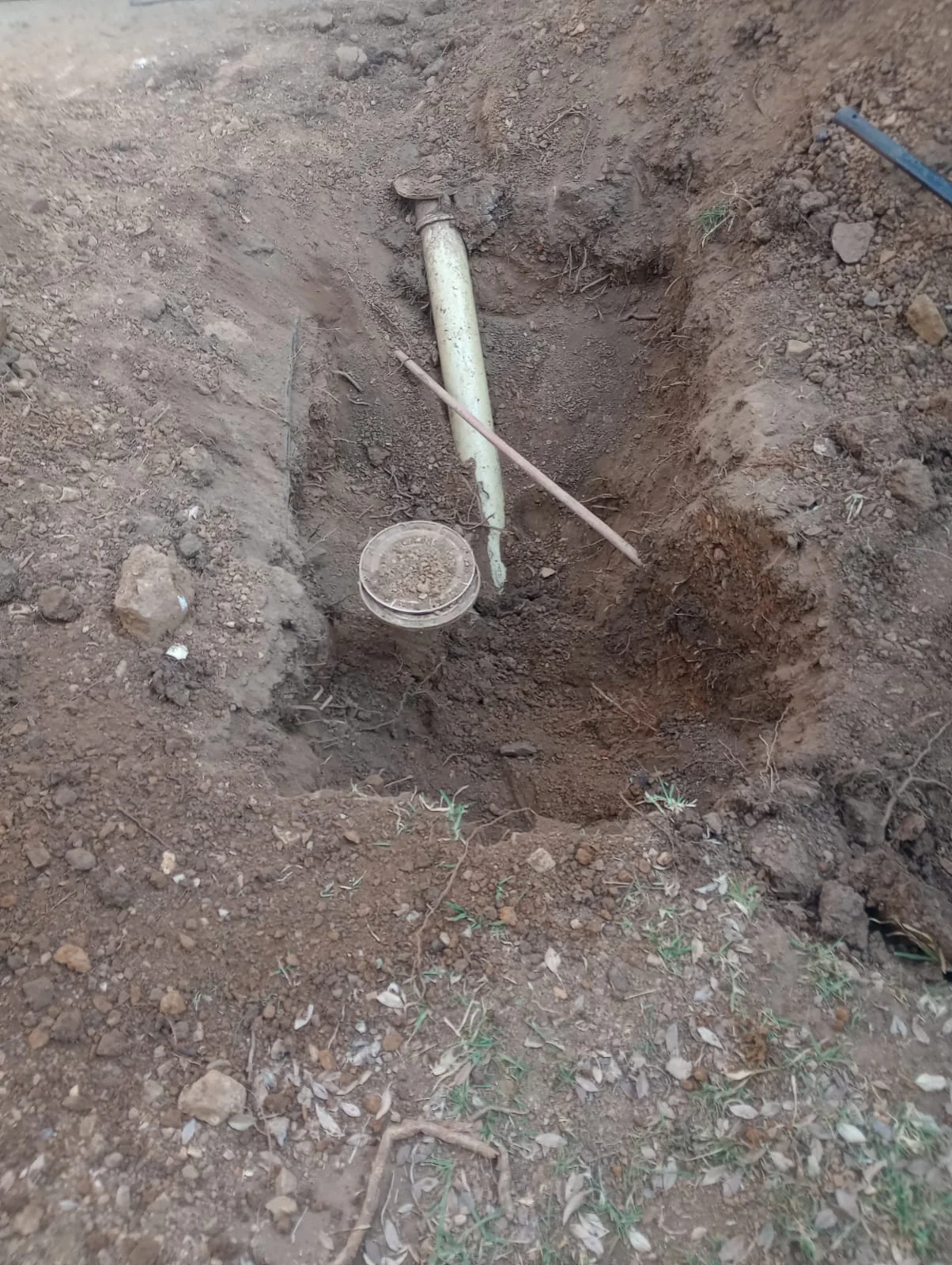 Close-up of completed plumbing repair work