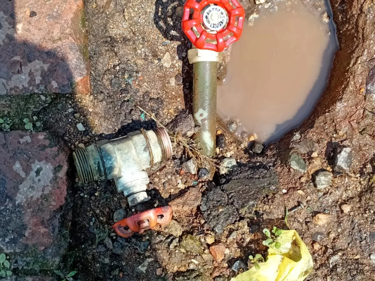 Close-up of completed plumbing repair work