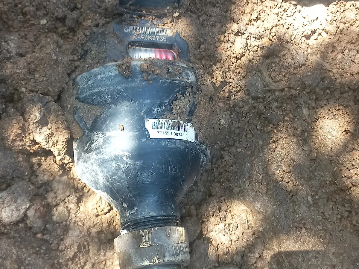 Close-up of completed plumbing repair work