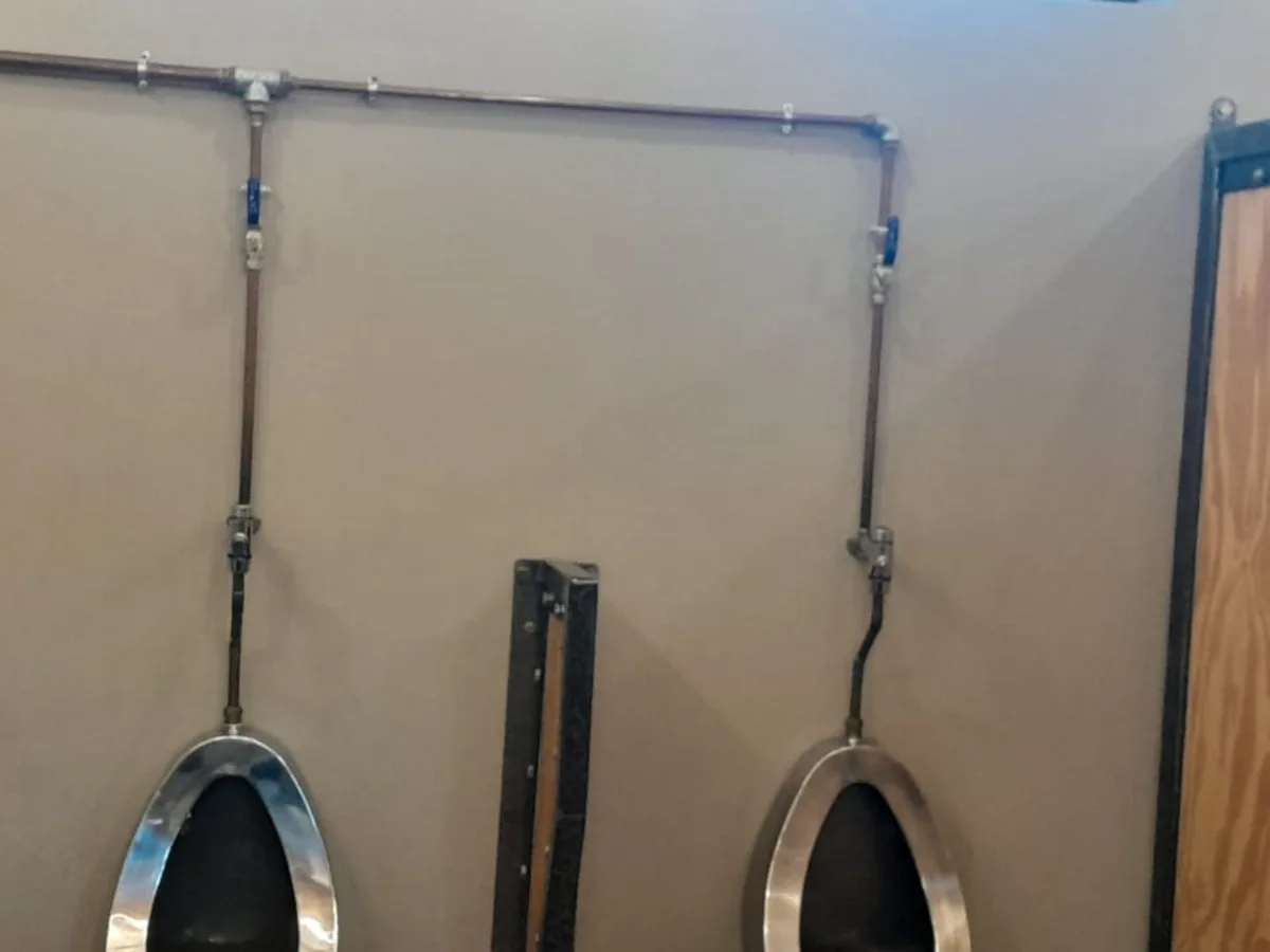 Close-up of completed plumbing repair work