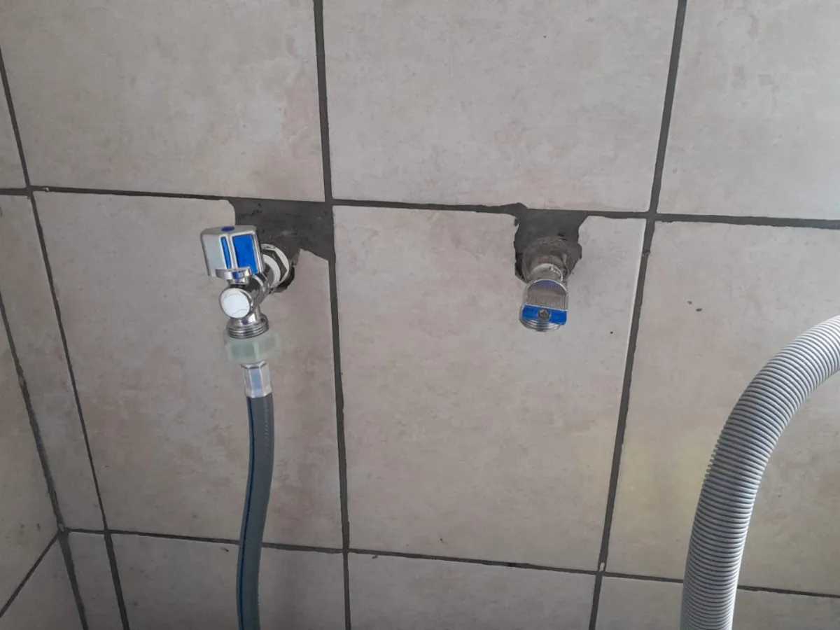 Close-up of completed plumbing repair work