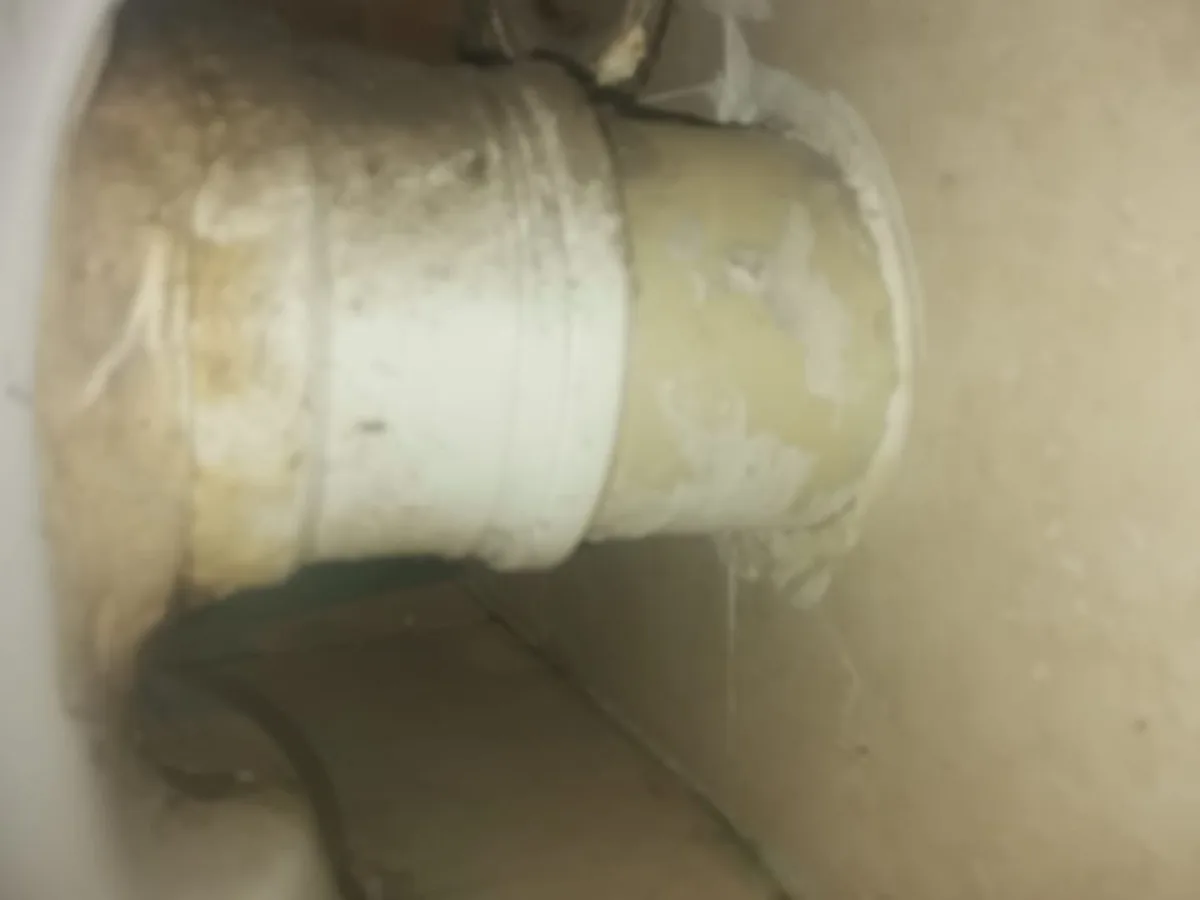 Close-up of completed plumbing repair work