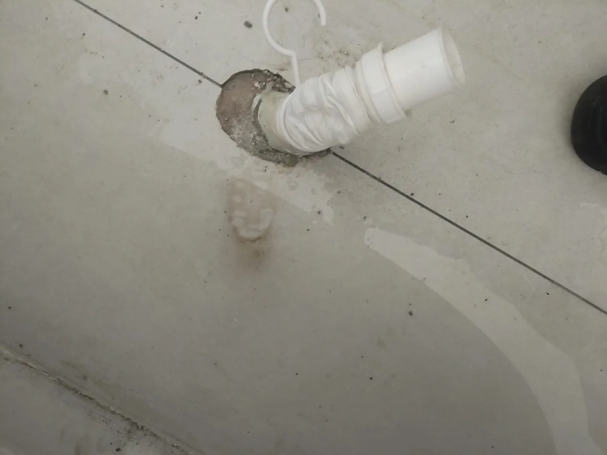 Close-up of completed plumbing repair work