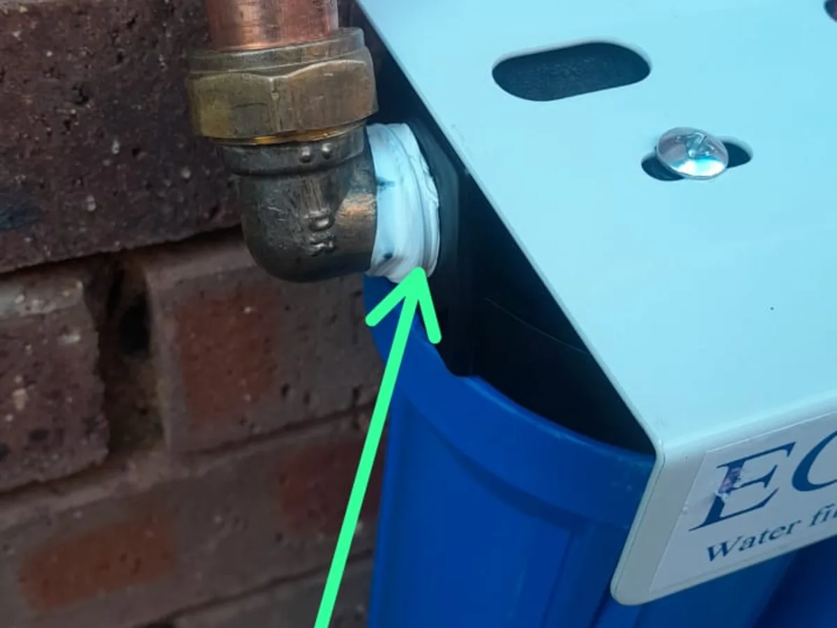 Close-up of completed plumbing repair work