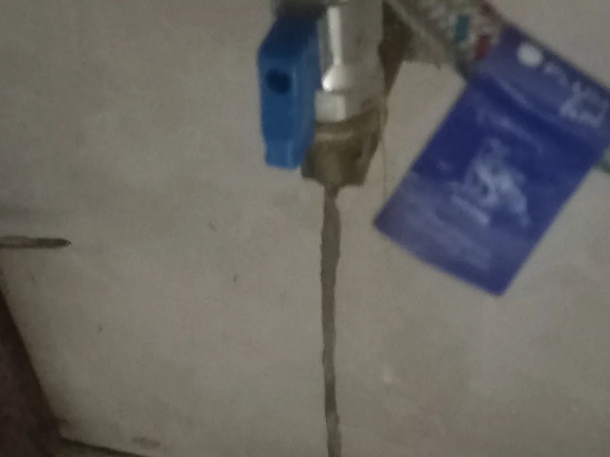 Close-up of completed plumbing repair work