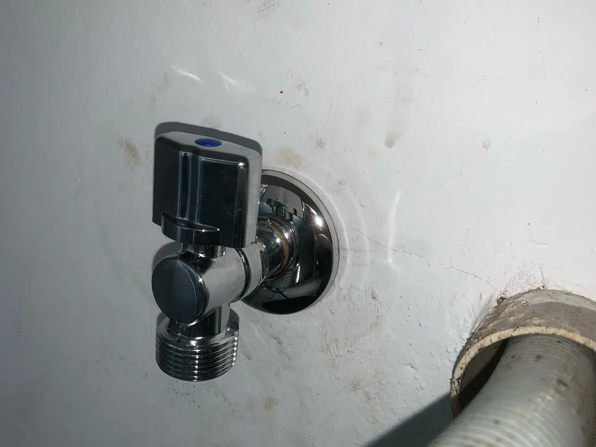 Close-up of completed plumbing repair work