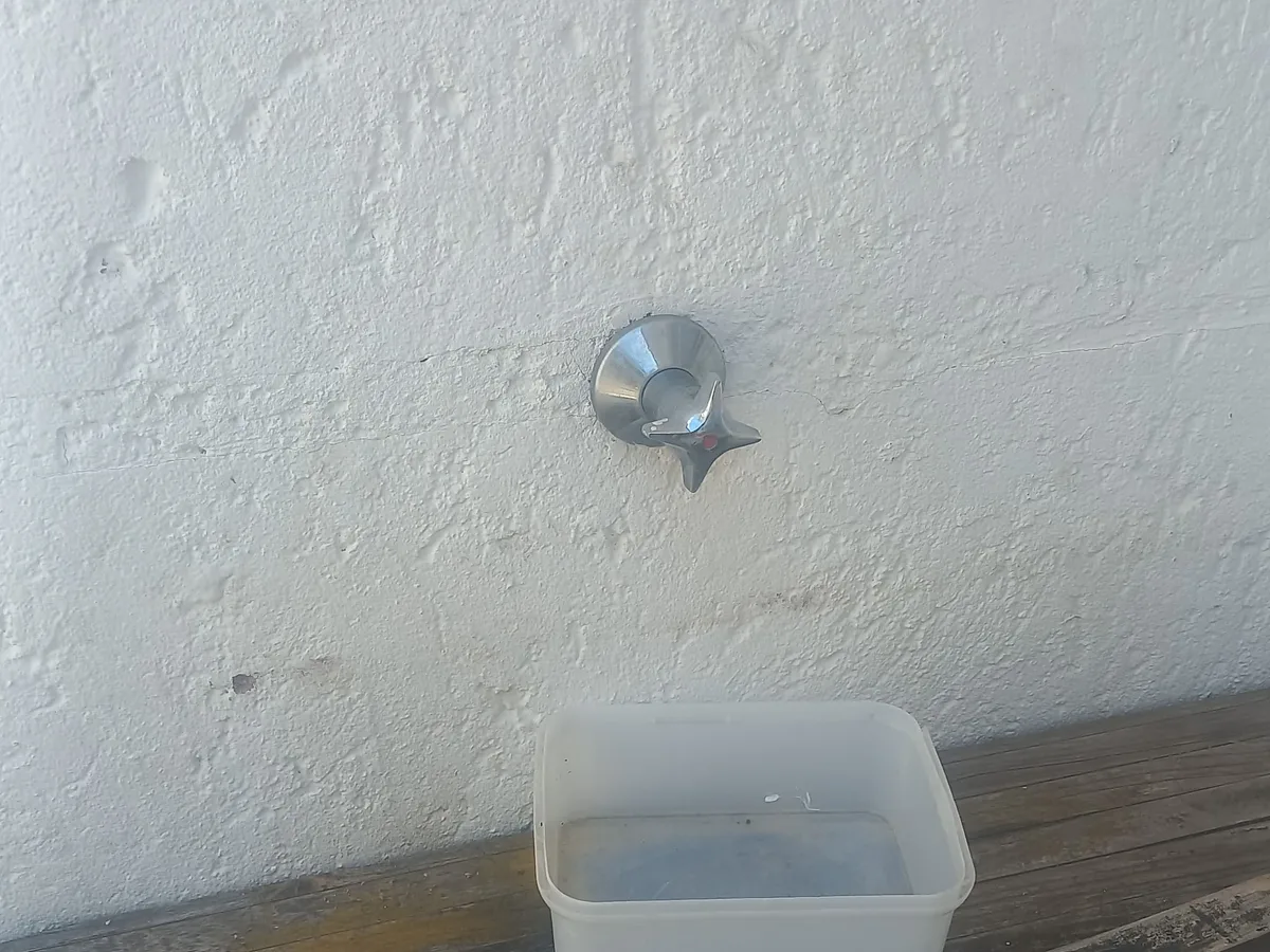 Close-up of completed plumbing repair work