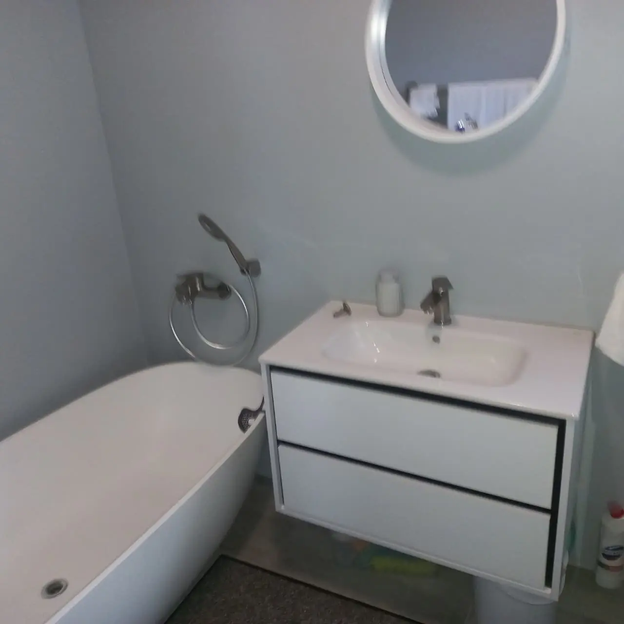 Drainage and waste pipe installation during bathroom renovation