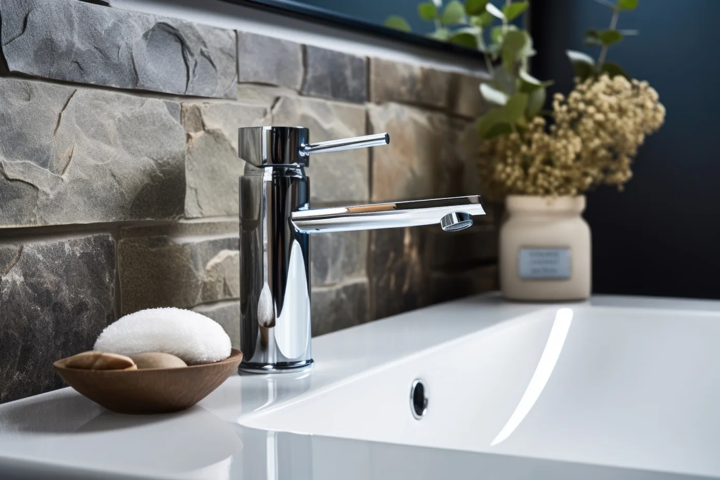 Chrome basin tap illustrating after-hours plumber Kempton Park maintenance
