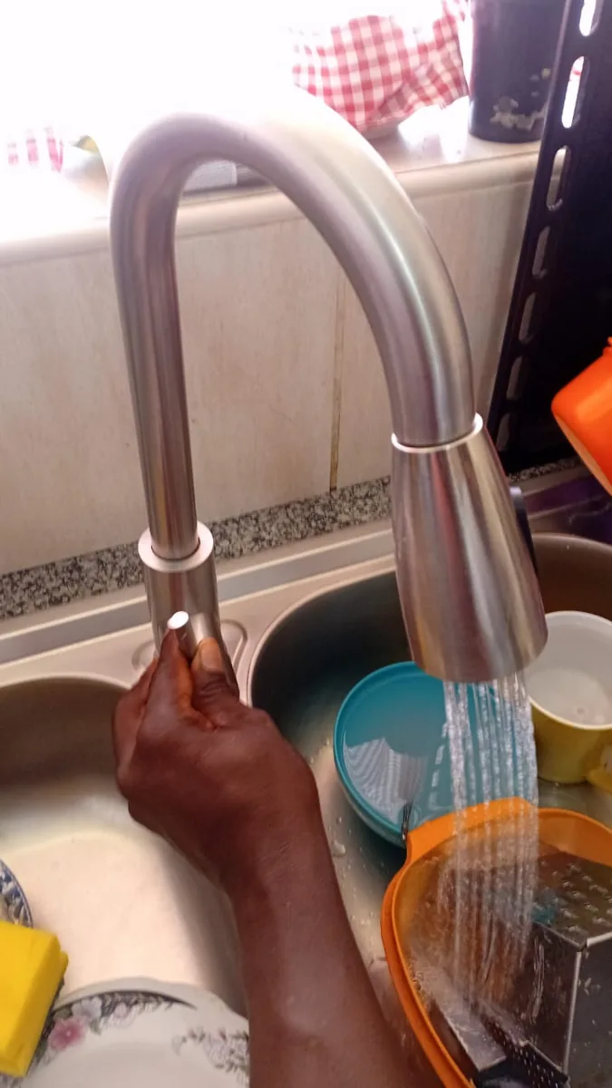 Kitchen mixer tap and sink supply repair by a Wonderboom plumber
