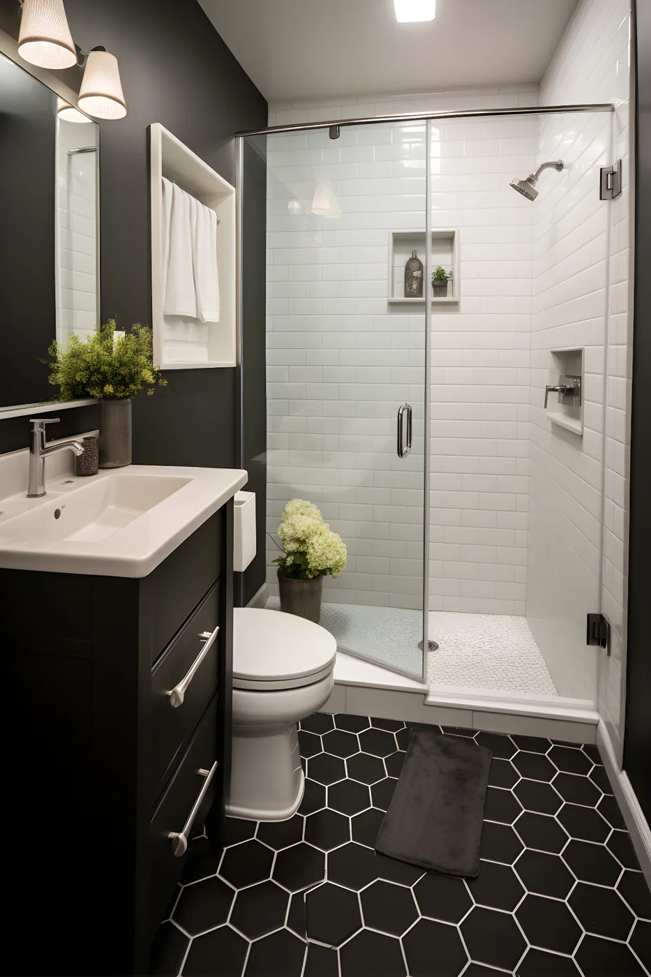 Bathroom renovation cost planning for a small bathroom with a shower, toilet and vanity