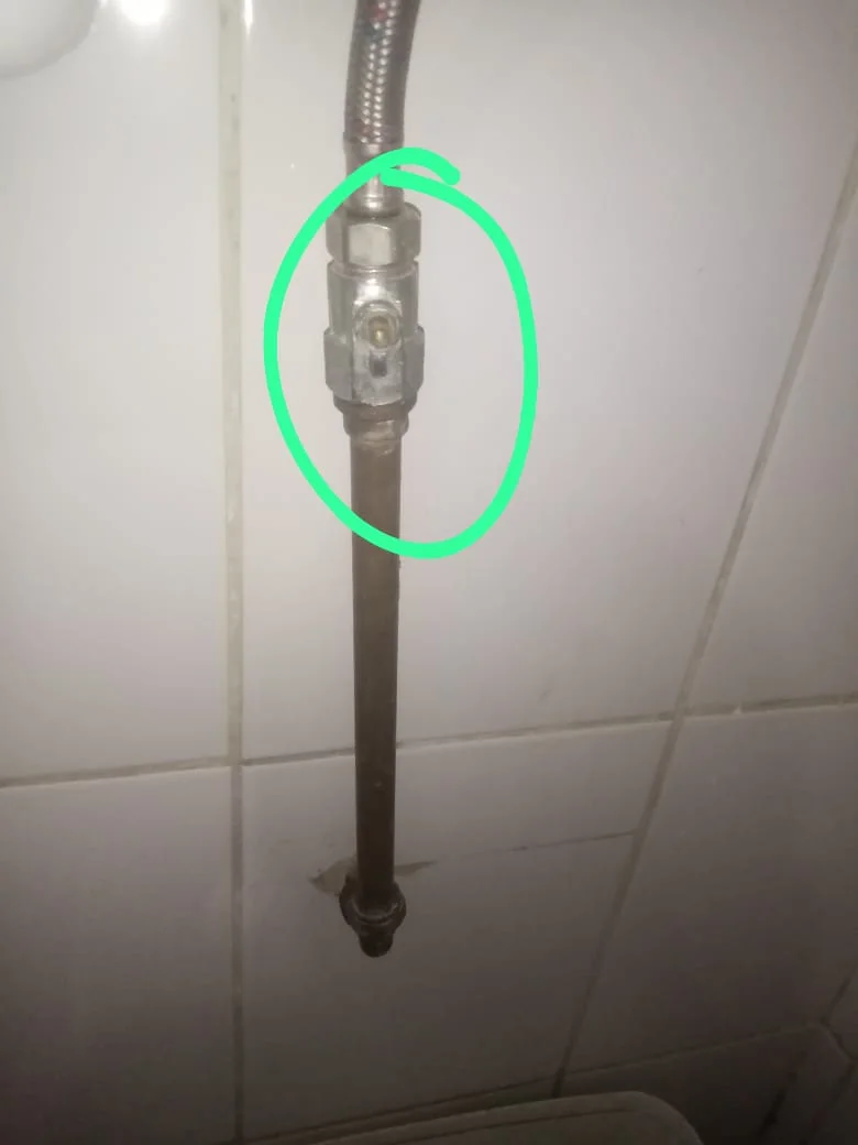 Wall angle valve and mixer connection repaired