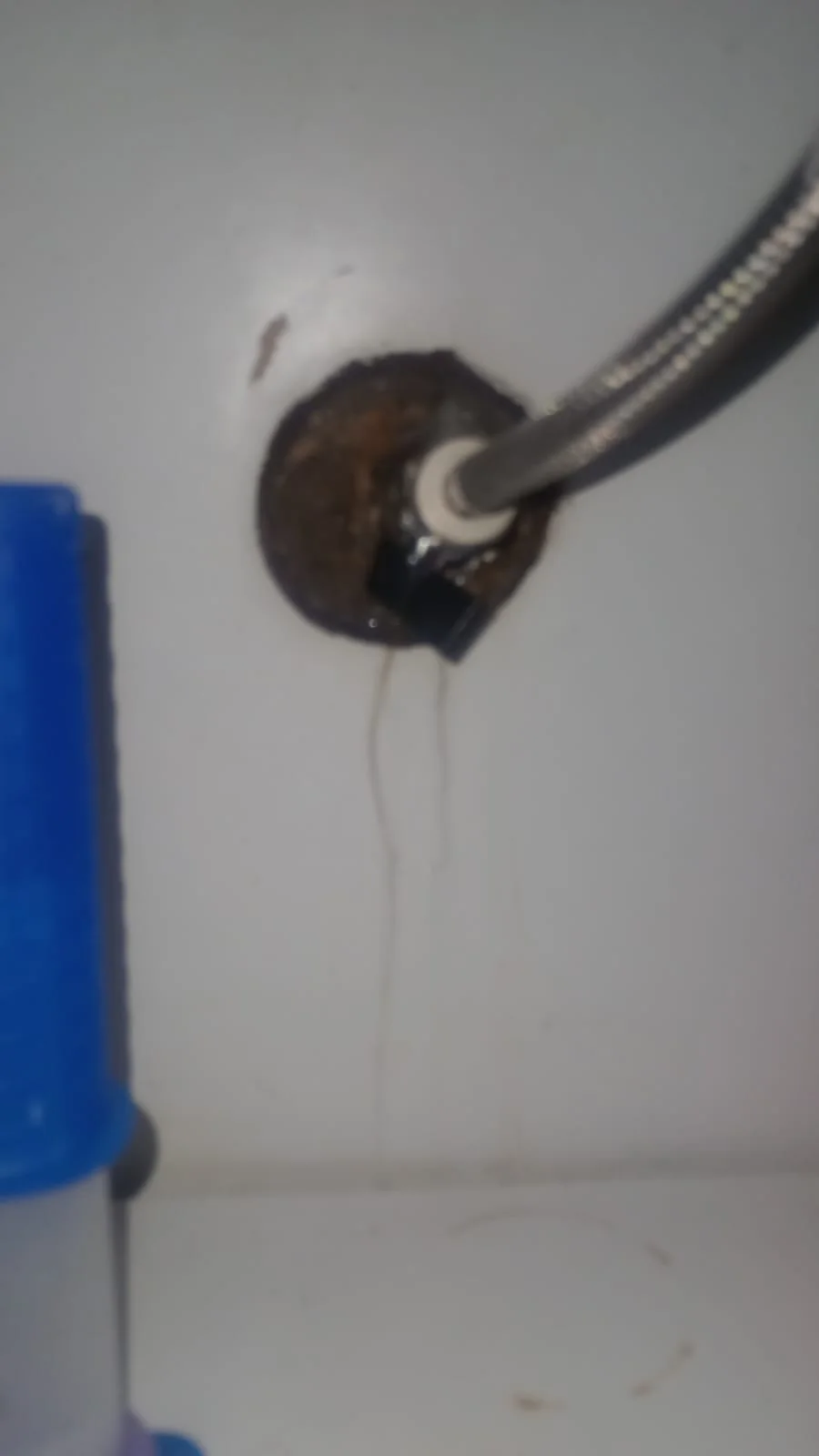 Wall angle valve and mixer connection repaired