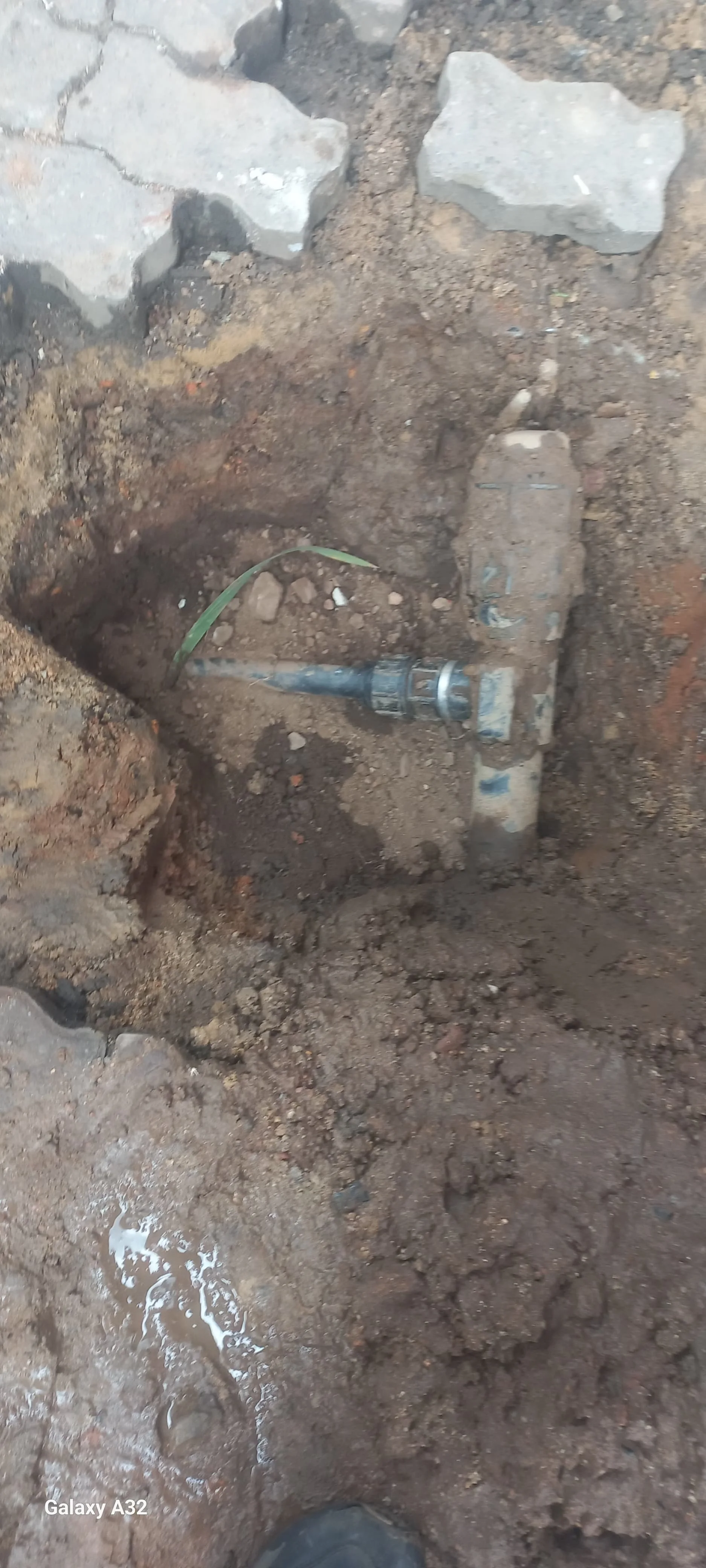 Burst pipe section repaired and checked in Bryanston