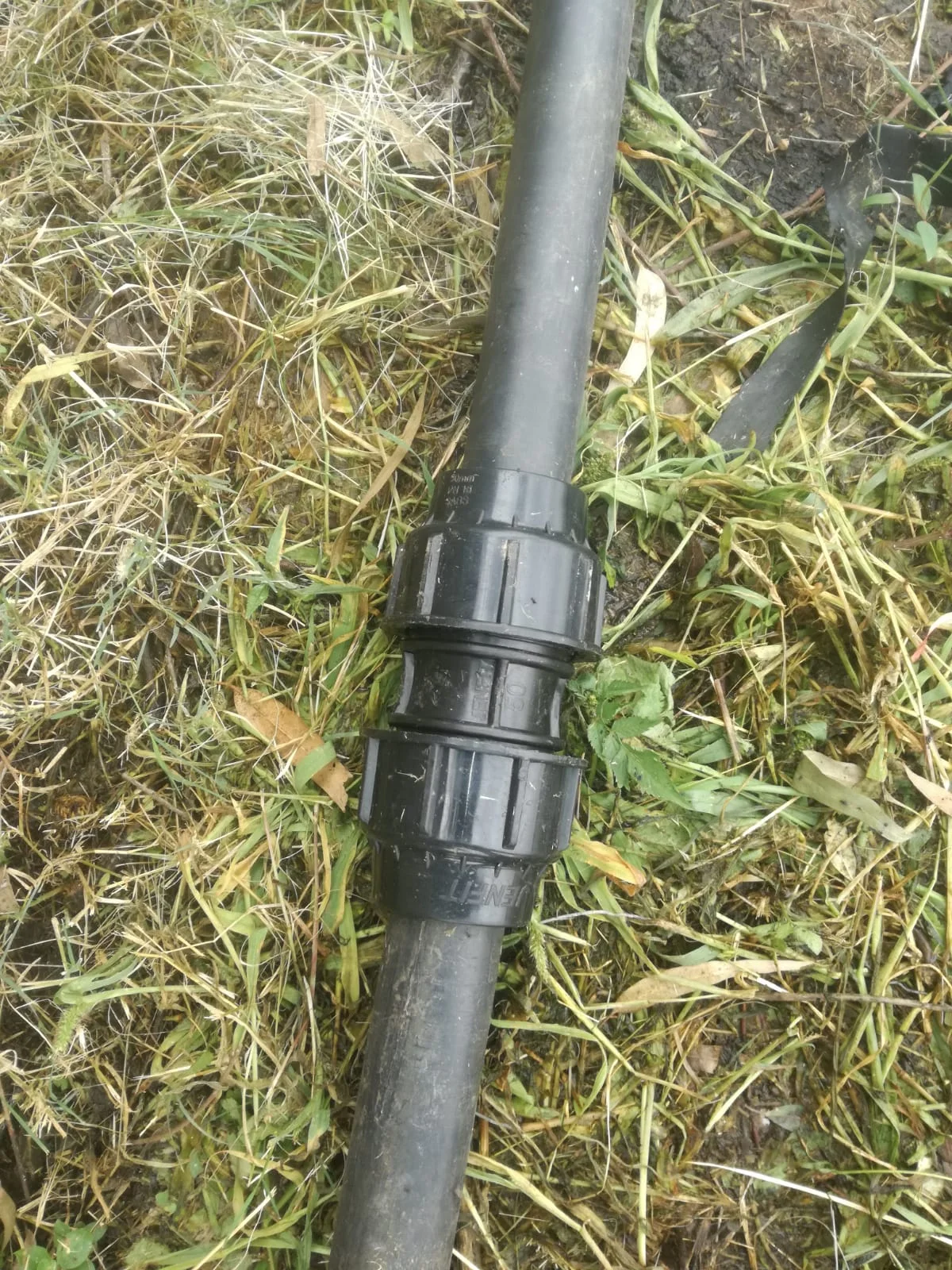 Burst pipe section repaired and checked in Fourways
