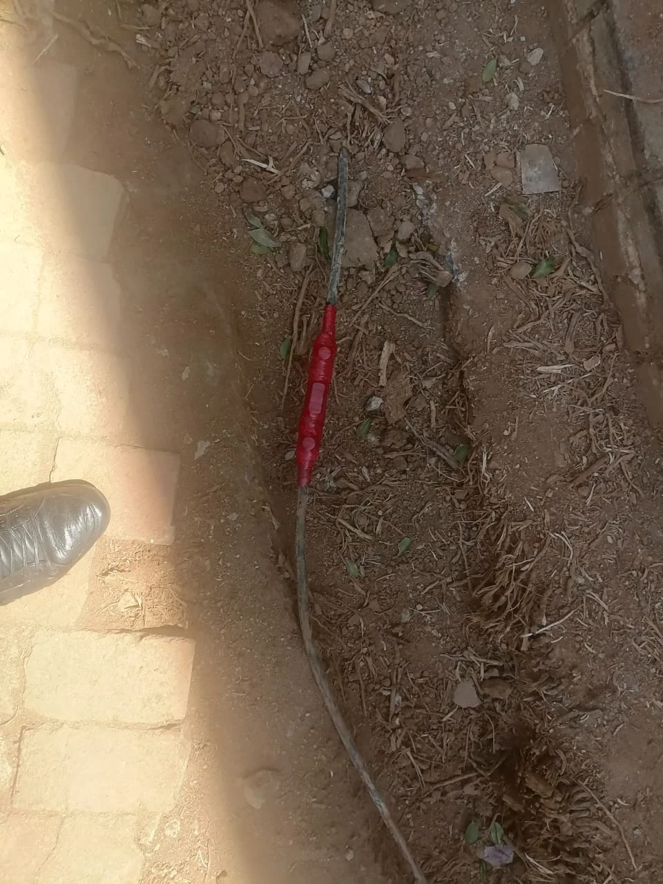 Leaking ceiling from burst pipe with dripping water in Parktown
