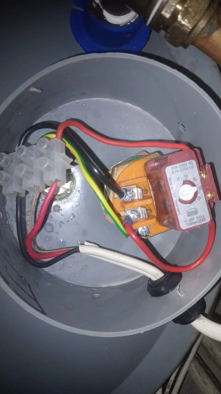Faulty geyser element, thermostat and flange gasket replaced in Muldersdrift