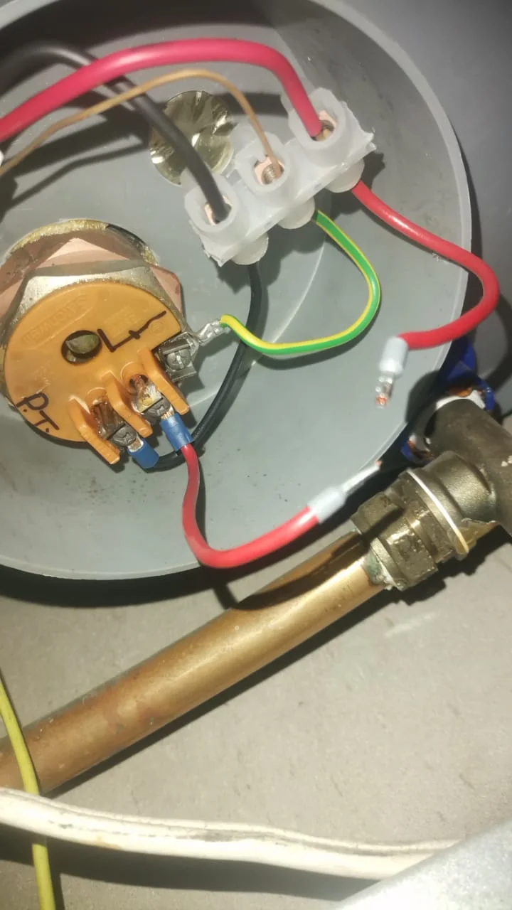 Faulty geyser element, thermostat and flange gasket replaced in Nigel